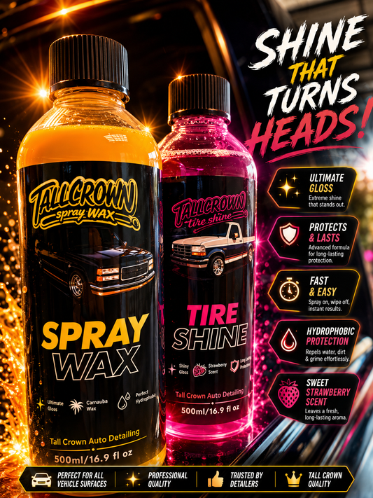 Spray wax & Tire shine